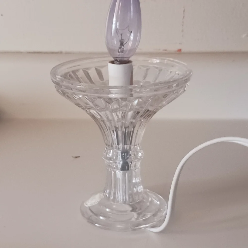 Crystal Lamp Boudoir German Candle 6 Inch